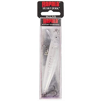 Obrázek Rapala Husky Jerk Rybářská návnada Odolné rybářské příslušenství sladkovodní na pavouky hloubka náběhu 1,2 2,4 m rybí 12 cm, 13 g Vyrobeno v Estonsku Glass Minnow, 8