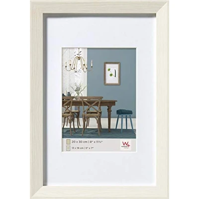 Obrázek walther design rám obrazu bílý 30 x 40 cm s paspartou, dřevěný Fiorito EF040W