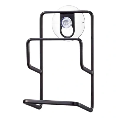 Obrázek Yamazaki 2265 TOWER Double Sponge Holder with Suction Cup, černý, Steel, minimalistický design, 7,5 x 6,3 12,7 cm (D Š V)