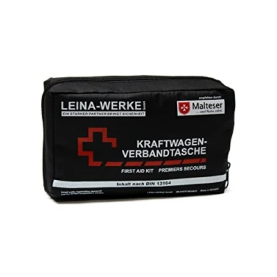 Obrázek Leina Werke 11014 autolékárnička Compact se suchým zipem, černá/bílá/červená