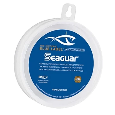 Obrázek Seaguar Unisex Erwachsene Blue Label 100% Fluorkohlenstoff Vorfach, farblos, 20 Pounds/50 Yards