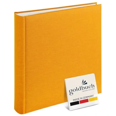 Obrázek goldbuch 31705 fotoalbum, Summertime, 30 x 31 cm, fotokniha se 100 bílými stranami a dělicími listy pergamínu, fotoalbum ze lnu, upomínkové album, žluté