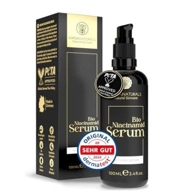 Obrázek BIO Niacinamide sérum s vysokou dávkou 100 ml 10 % niacinamidů + 1 zinek zmenšuje póry ✓ redukuje skvrny rovná pokožka proti pupínkům, zánětům a zarudnutí přírodní kosmetika Made in
