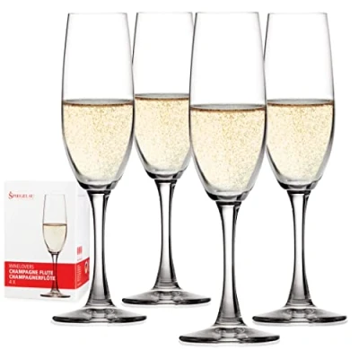 Obrázek Spiegelau 4dílná sada flétny na šampaňské, sklenice sekt, křišťálové sklo, 190 ml, Winelovers, 4090187