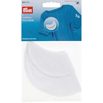 Obrázek Prym Dress Shields, Cotton, White, 3. 7 x 11 0. 16 cm