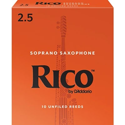 Obrázek RICO Listy pro sopránový saxofon tloušťka 2,5 (10 kusů)