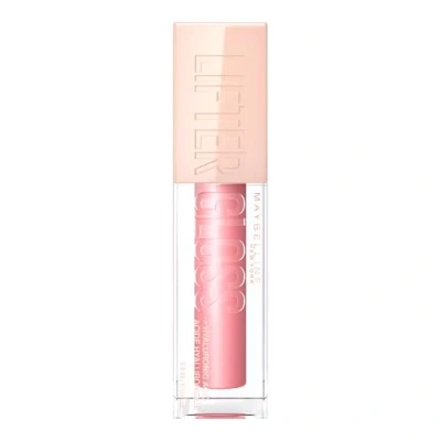 Obrázek Maybelline New York lesklý lesk na rty pro plně působící rty, hydratační, s kyselinou hyaluronovou, Lifter Gloss, barva: č. 004 Silk (růžová), 1 x 5,4 ml