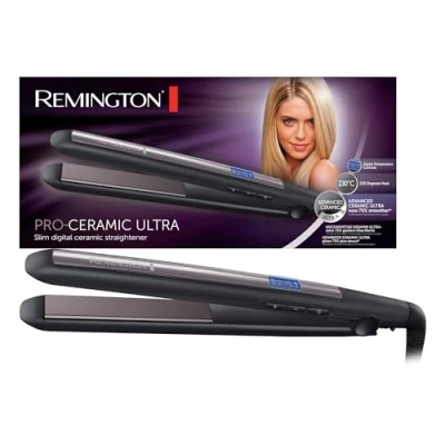 Obrázek Remington Žehlička Pro Ceramic Ultra (vysoce kvalitní ultrakeramická vrstva) LCD displej, 150 230C, žehlička na vlasy S5505