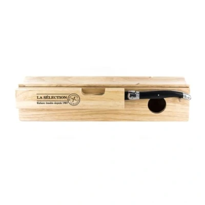 Obrázek Bistro KD3158 Laguiole Sklepě Wurst prkénko A nůž Dřevo Béžová 32,7 X 10,8 7,7 cm