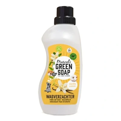 Obrázek Marcel&#039;s Green Soap aviváž vanilka a bavlna bez plastů palmového oleje 100% ekologické veganské 97% biologicky odbouratelné 750 ml