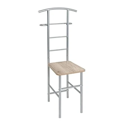 Obrázek HAKU Möbel Pánský sluha alu, dub San Remo, MDF, kov rozměry: š 46 cm x v 109 h cm, styl: moderní
