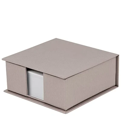 Obrázek Rössler Papier 1312452490 S.O.H. O. Box na lístečky, rozměry: 11 x cm, šedohnědá, 1 kus