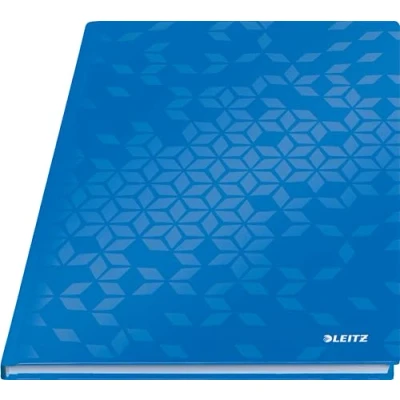 Obrázek Leitz 46261036 zápisník WOW, A4, kostkovaný, modrý metalický