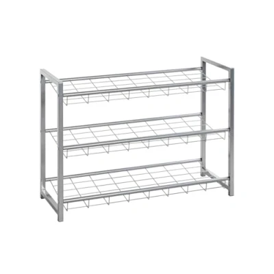 Obrázek HAKU Möbel Regál na boty hliník, kov rozměry: š 80 cm x v 60 h 30 cm, styl: moderní