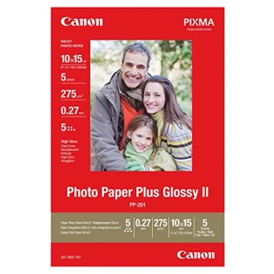 Obrázek Canon 2311B053 PP 201 Plus, foto Lesk papír, 10 x 15 cm, 275 G, 5 Folio