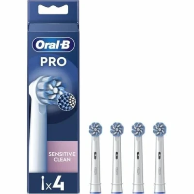 Obrázek Oral B Nasazovací kartáčky pro Sensitive Clean elektrické zubní kartáčky, 4 kusy
