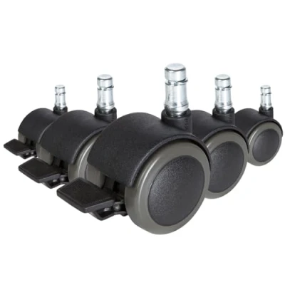 Obrázek hjh OFFICE 619034 5X kolečka na tvrdé podlahy s parkovací brzdou 11 mm / 50 židle kancelářská pro