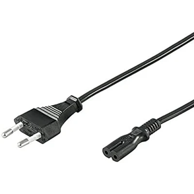 Obrázek PremiumCord kpspm síťový kabel 230 V 2 m, napájecí s eurozástrčkouEurodvojitá zdířka C72Polig, IEC320, rovná, barva černá