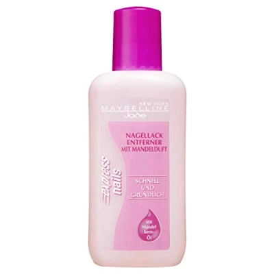 Obrázek Maybelline Jade odstraňovač laku na nehty s acetonem, ošetřující, Express Nails, 125 ml
