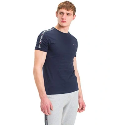 Obrázek Tommy Hilfiger Pánské tričko Rn Tee Ss, Blue (Navy Blazer 416), Large (Velikost výrobce: LG)
