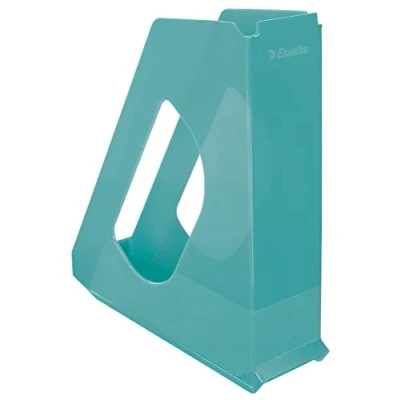 Obrázek Esselte Zeitschriftenordner, A4 Papierablage Für Dokumente, Kataloge und Broschüren, Zuhause/Büro, Zur Schreibtischorganisation, Colour&#039;Breeze Serie, Blau, 626279