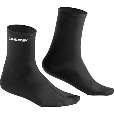 Obrázek Cressi Fins Socks Black ponožky pro lidi, kteří žijí ve svých ploutvích a potřebují perfektní tvar plné ploutve, černé, dospělé, unisex