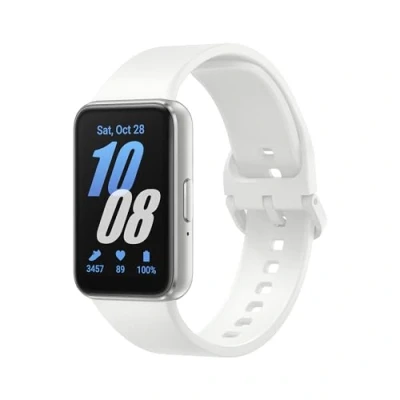 Obrázek Samsung Galaxy Fit3 chytré hodinky, fitness hodinky jako tracker a sledovač aktivity, stříbrné, vč. záruky výrobce 36 měsíců [exkluzivně v obchodě Amazon]