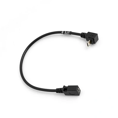 Obrázek System S Micro USB 90 úhel nahoru na adaptér kabel datový nabíjecí prodloužení 27 cm