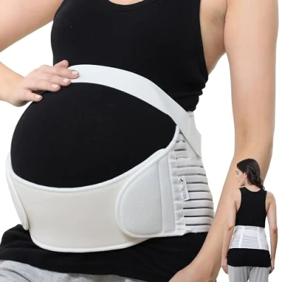 Obrázek NEOtech Care Břišní pás pro těhotenství podpírá pas, záda a břicho těhotenský (slonovina, XXL)