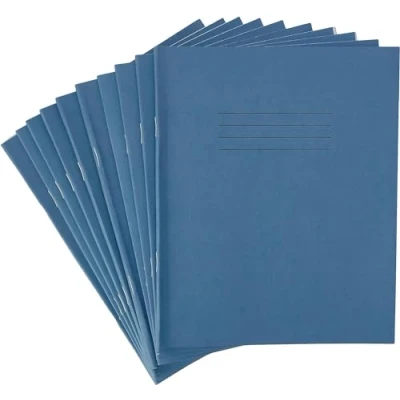 Obrázek Rhino Schulhefte, 8 x 6,5 cm, 48 Seiten/10 mm, kariertes Papier, 10 Stück, Schreibbuch, Büro und Schulbedarf, Hellblau