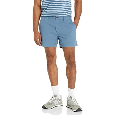Obrázek Amazon Essentials Herren Oxford Shorts aus leichtem bequemem Stretchmaterial 13 cm schmale Passform (zuvor Goodthreads), Blau, 28W