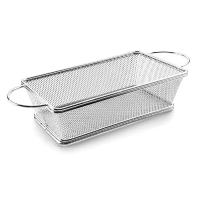 Obrázek Lacor Frittierkorb eckig mit Griffen, Edelstahl, Grau, 21 cm