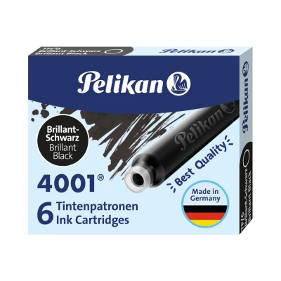 Obrázek Pelikan Inkoustová patrona 4001 brilantní černá 6 ks./ks