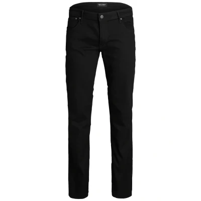 Obrázek JACK &amp; JONES Male Slim Fit s rovnými nohavicemi Plus Size JJITIM JJORIGINAL CB 816 NOOS PLS nohavicemi, Černý denim, 46 W / 34 L