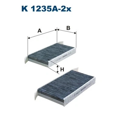 Obrázek Filtr, vnitřní vzduch FILTRON K 1235A 2x