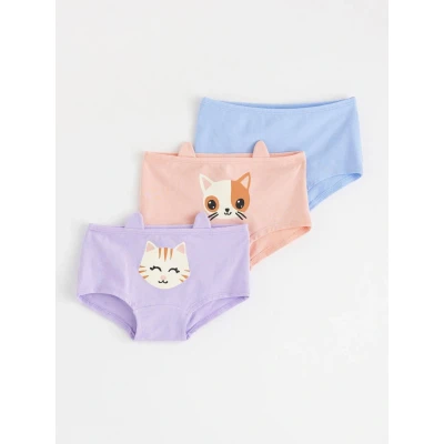 Obrázek Lindex Hipster 3 PACK Boxerky pro děti, Velikost: 122/128, Light dusty pink