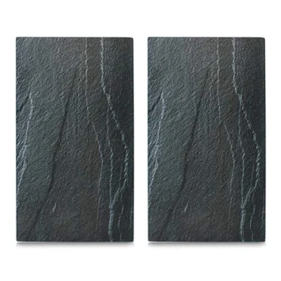 Obrázek kryt plotny Zeller, mramorová krájecí deska, sada 2 ks, na plotnu, břidlice, 52 x 30 0.8 cm