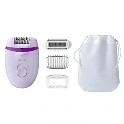 Obrázek Kompaktní epilátor Philips Satinelle Essential s kabelem a čtyřmi díly příslušenství (model BRE275/30)
