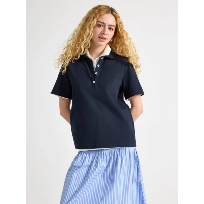 Obrázek Lindex WITH Collar Polotričko, Ženy, Velikost: 36/38, Dark navy