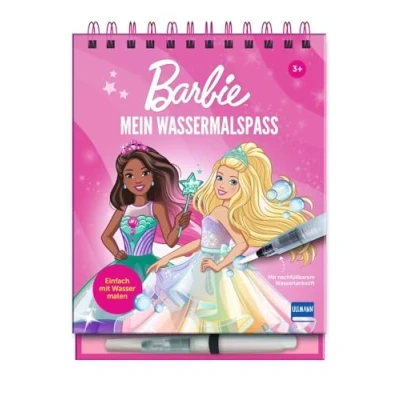 Obrázek Mein Wassermalspaß Barbie: Einfach mit Wasser malen Barbie Wassermalbuch 16 Bildern, die sich beim Kontakt bunt färben + viele ... nachfüllbarem Wassermalstift, ab 3 Jahren