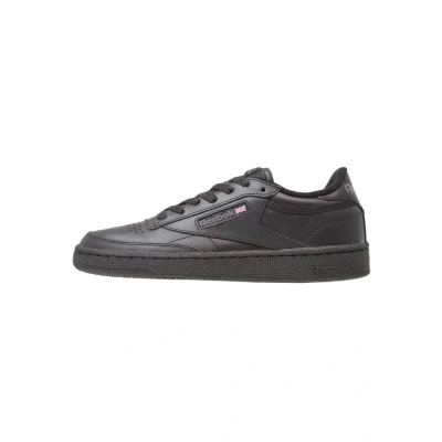 Obrázek Reebok Classic CLUB C 85 Unisex Tenisky, Velikost: 34, Black/charcoal Kůže a textil