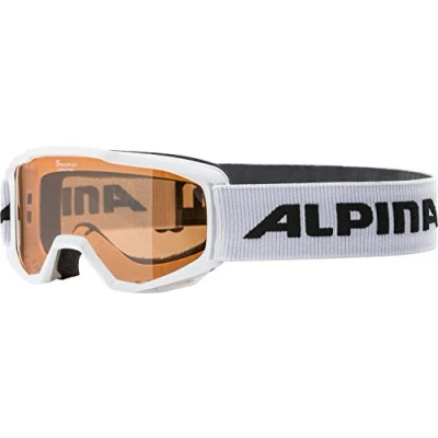 Obrázek ALPINA PINEY Bezamykatelné, extrémně robustní &amp; nerozbitné lyžařské brýle se 100% UV ochranou pro děti, bílé, One Size