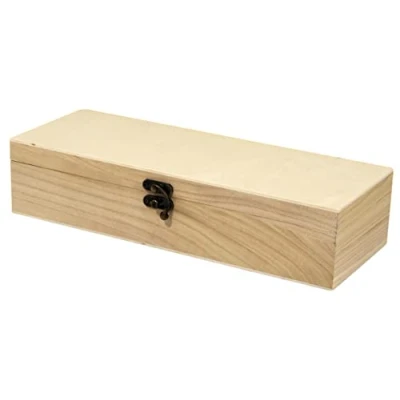 Obrázek Rayher Sada dřevěných boxů, 4dílná, certifikováno FSC, 1 box 32 x 12 7cm, 3 boxy 10 6 cm, úložný box, 62299000, béžový