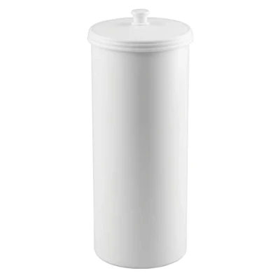 Obrázek iDesign 93391EU Kent volně stojící držák WC rolí do koupelny, 16,002 x 39,37 cm, bílý, plast