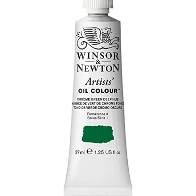 Obrázek Winsor &amp; Newton 1214147 Artists olejová barva 37 ml tuba, umělec s nejvyšší možnou pigmentací, světlostálost chromově zelená tmavý odstín