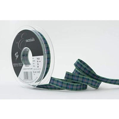 Obrázek Berisfords Polyester Tartan, Farbmuster Flower of Scotland, 10 mm