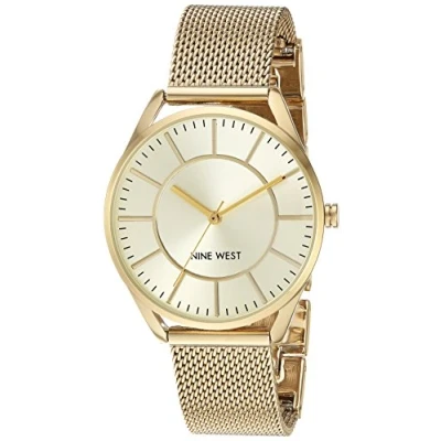 Obrázek NINE WEST Damen analog Japanisch Quarz Uhr mit Edelstahl Armband 086702590575
