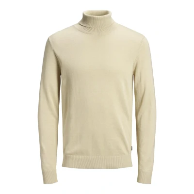 Obrázek Jack &amp; Jones Jjeemil ROLL NECK Svetr, Muži, Velikost: Small, Oatmeal melange