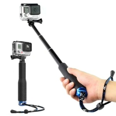 Obrázek Harwerrel Teleskopická tyč hliníková selfie rukojeť stativ s jednou nohou (7 19 palců) pro GoPro Hero(2018) Hero 7 6 5 4 3+ 3 2 1 SJ4000 SJ5000 Xiaomi Action Kamera