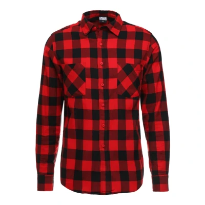 Obrázek Urban Classics Checked Košile, Muži, Velikost: Small, Black/red